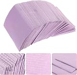 Healifty 125 Pcs Purple Dental Bibs Tattoo Table Covers 3 Ply Waterproof view 3