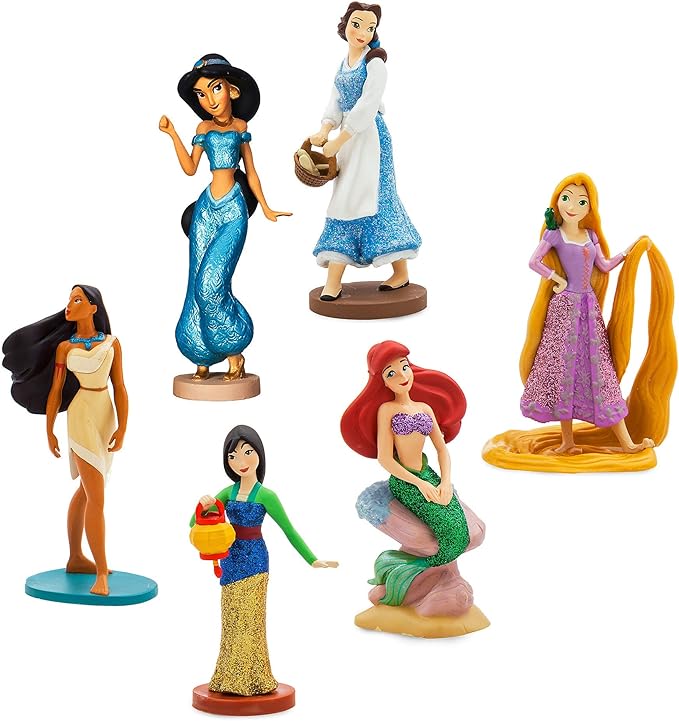 disney princess castle playset with 6 princess figures