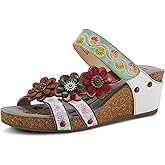 Spring Step L'Artiste Women's Delight Slide Sandals Hook & Loop Straps for Women