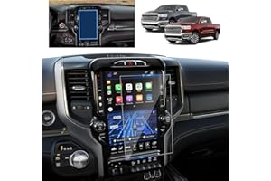 BSTW Ram 12 Inch Screen Protector for 2019-2026 Dodge Ram 1500 2500 3500 Uconnect 5 Nav Pickup Truck 12-In Display Ram 1500 Accessories 9H Anti-Scratch Tempered Glass Protective Film