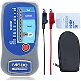 M500 Insulation Tester MEGOHMMETER, Compatible with Supco M500 Electronic Megohmmeter, Multimeter Tester, Compressor Tester HVAC, Battery Operated, 1000 Megohms at 500 Volts, with Soft Carrying Case
