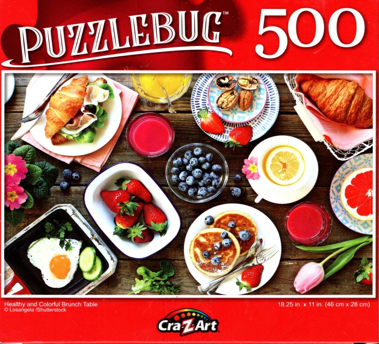 Healthy and Colorful Brunch Table - 500 Pieces Jigsaw Puzzle