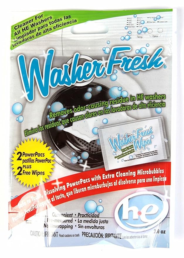 Washer Fresh Elimina los residuos Que causan Olor en Arandelas HE ...