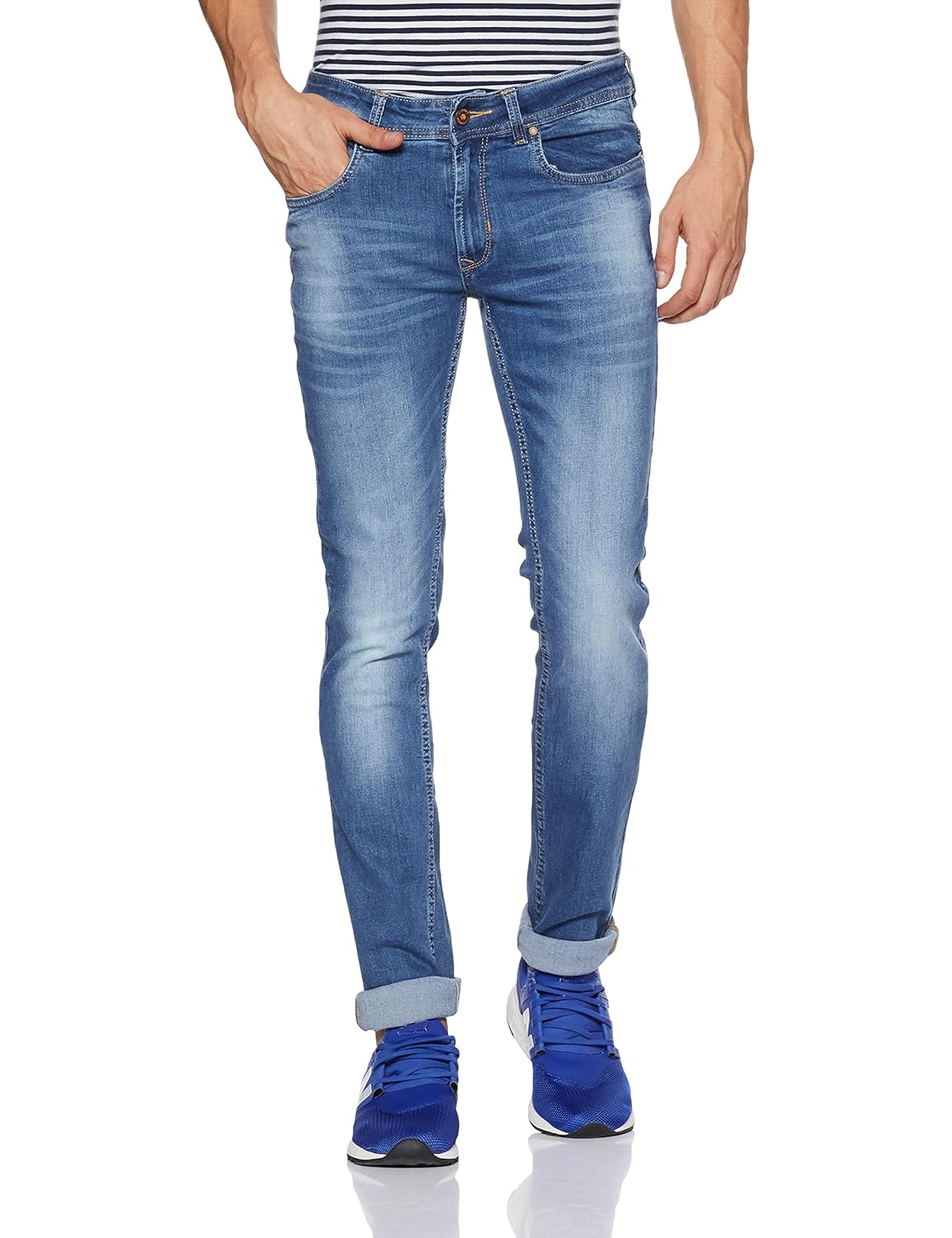 peter england men's skinny fit jeans