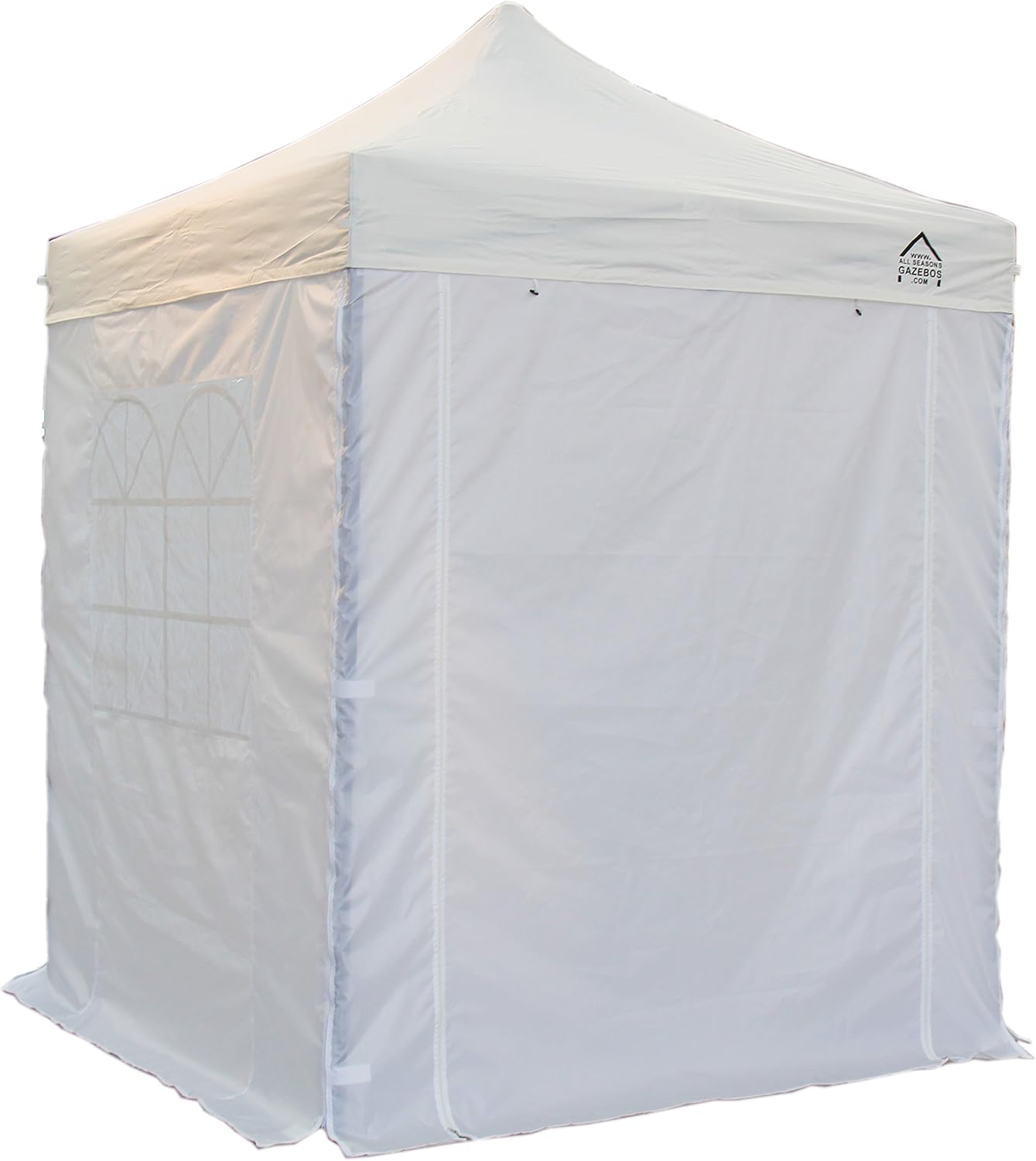 All Seasons Gazebos 2x2 Fully Waterproof Pop up Gazebo With 4 Zip up Sides and Accessories - White - Image 3