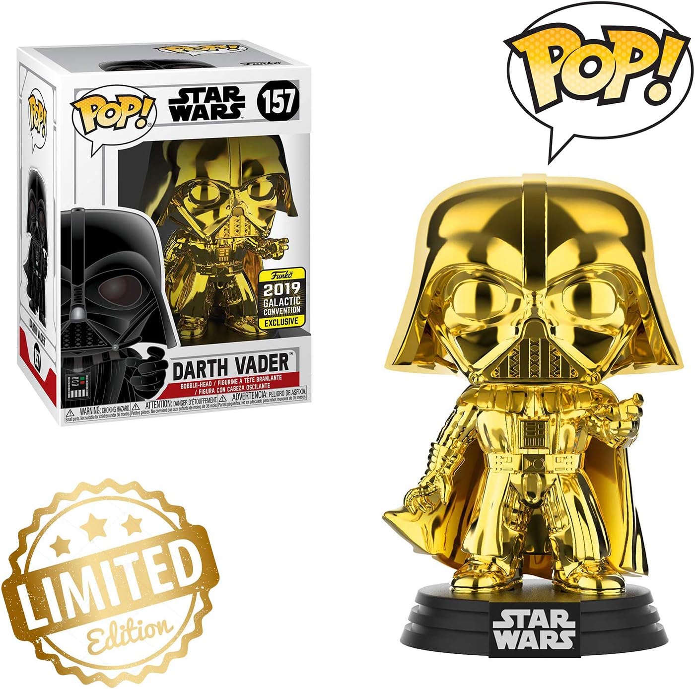 Figurine pop dark vador doré Outlet