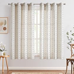 jinchan Boho Curtains Linen Curtains for Living