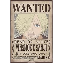 Amazon.com: GB eye - ONE PIECE Wanted Sanji Wano Poster (52 x 38 ...