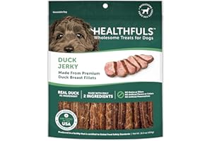 HEALTHFULS westminster pet products 08222 Wag N Tails, LB, Ducky Jerky, Dog Treat