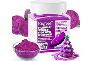 Purple Sweet Potato Powder - Kiigfood 5.3 oz/150g Pure Natural Premium Purple Food Coloring Powder for Smoothies, Christmas Baking, Juices, Pasta - Gluten-Free, No Additives, Vegan, Non-GMO