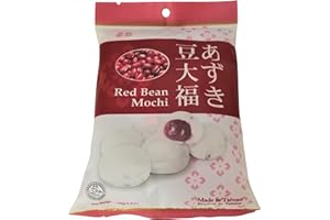 Royal Family Big Mochi, japanese mochi candy dessert rice cake, Red Bean Flavor, 4.2oz/pk (Pack of 1)