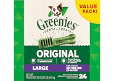 GREENIES Original Large Natural Dog Dental Care Chews Oral Health Dog Treats, 36 oz. Pack (24 Treats)