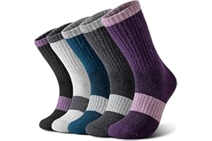 Clothirily Wool Socks for Women, Thermal Warm Womens Merino Wool Hiking Socks, Cozy Cabin Winter Boot Socks for Women