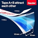 GAUDER A+B Magnetic Tape for Fly Screens 3+3 m Self-Adhesive 15 mm view 4