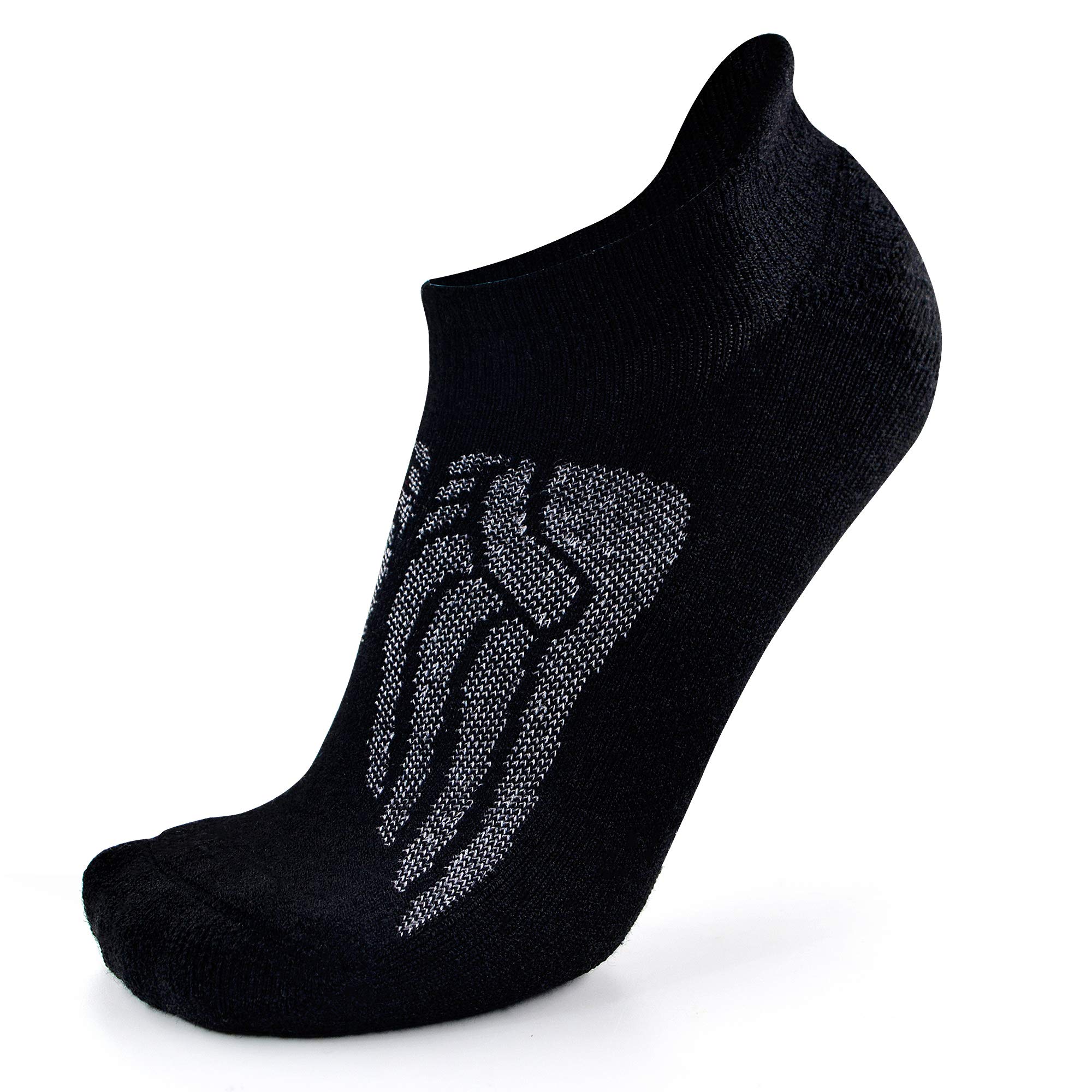Photo 1 of Busy Socks Cozy Wool Cabin Socks for Women, Mens Ankle Athletic Comfort Fit Anti Odor Tennis Golf Cycling Running Socks Wool, Black, Medium,1 Pair