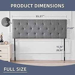 Howjoe Linen Upholstered Headboard Full