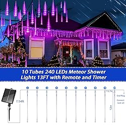 Roytong Solar Meteor Shower Rain Lights with Remote