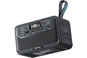 DaranEner Portable Power Station 28000mAh LiFePO4 Battery, Power Bank with AC Outlet 100W/110V, USB-C PD Fast Charging Solar Generator for Laptop, Travel, Camping, Home, Office, TSA Approved
