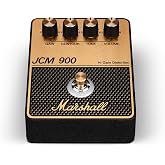 Marshall JCM900 Overdrive Distortion Pedal - Black and Gold | Volume, Gain, Contour and Tone Controls | 9V Battery or DC-powered