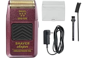 Wahl Professional 5-Star Series Rechargeable Shaver/Shaper #55602 - Up to 60 Minutes of Run Time - Bump-Free, Ultra-Close Sha
