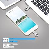 RAOYI 128GB USB C Flash Drive Dual USB 3.0 Type-C Memory Stick view 5
