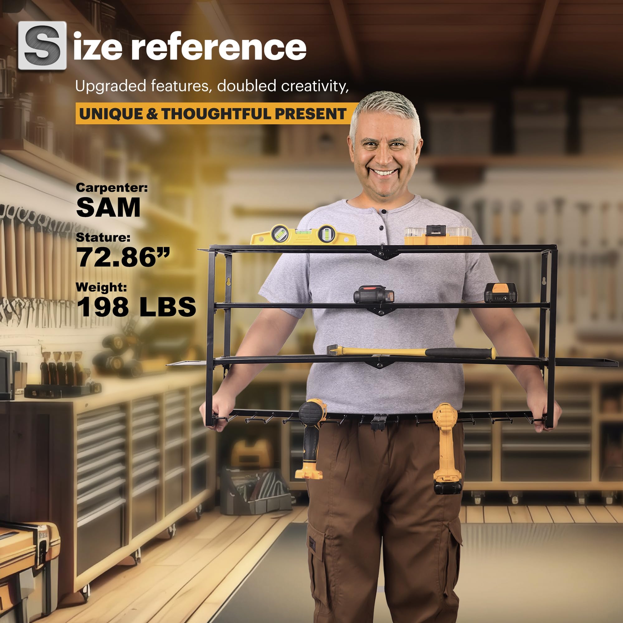 Spampur Power Tool Organizer, Quick Assembly & Max