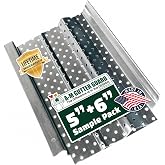 A-M Gutter Guard Sample Pack, 7" Length, Mill Finish, for 5" &amp; 6" Gutters | Premium Heavy Duty Lifetime Warranty Aluminum, Leaf, Debris Protection, .018 Gauge, Diy Easy, Made In USA, Sample Pack
