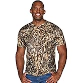 Realtree Men's Essential Camo Lightweight Performance Short Sleeve Shirt