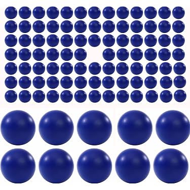 thumbnail image 2 of 100 Blue .68 Cal Reusable Rubber Paintballs – Ultra Premium, No Mess Training 2 of 5