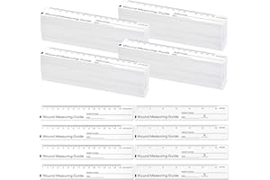 Janlaugh 500 Pcs Wound Ruler 6 Inch Wound Measuring Tape Paper Guide Ruler Double Sided Disposable Paper Tape Measure Measurement Tools for Nurses