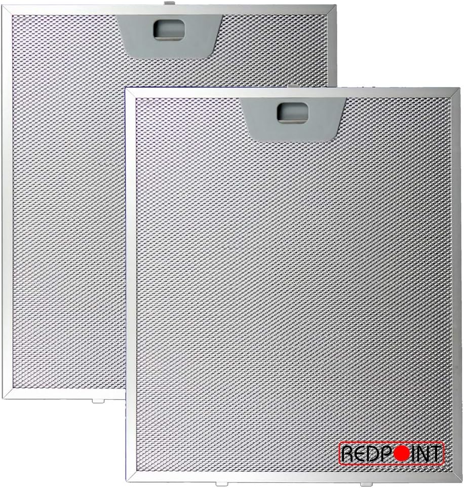 2Piece Kit Aluminium Filters for Faber Hoods, 253 x 300 x 8 mm with Lower Attachments Amazon