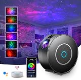 SUPPOU LED Galaxy Projector WiFi Night Light 3D Stars with RGB 16.7M