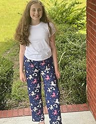 Arshiner Pajama Pants for Girls Long Sleep Plaid