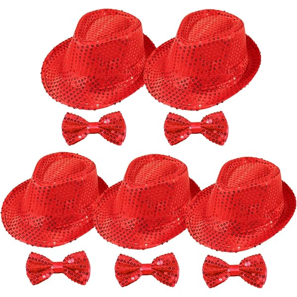 Amazon.com: Tarpop 6 Pcs Western Sequin Hat Bling Dance Hats  display picture 1