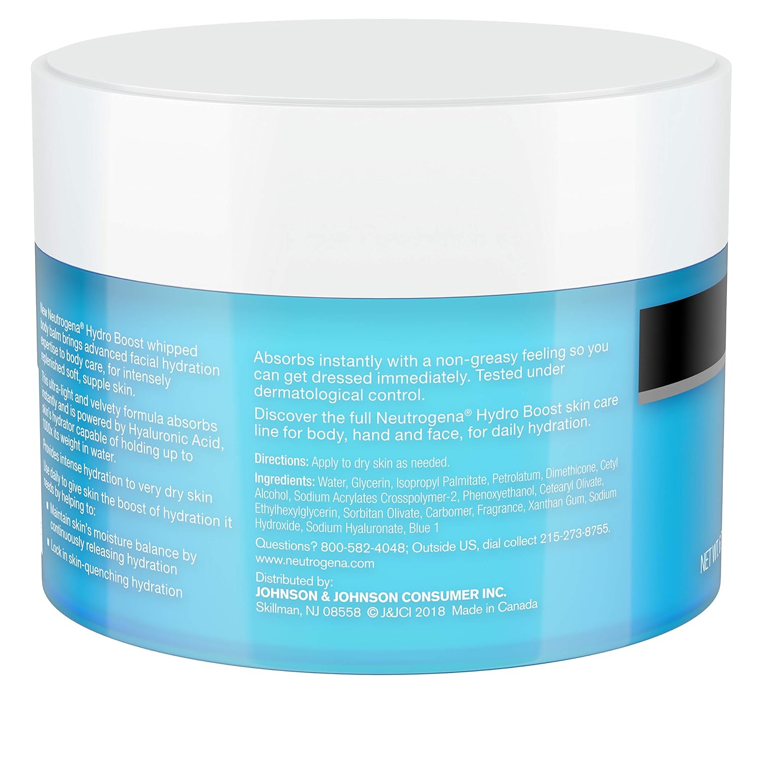 Neutrogena Hydro Boost Hydrating Whipped Body Balm, 6.7 Ounce : Beauty