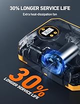 AstroAI Tyre Inflator 12V DC Portable Air Compressor 101 PSI with LED Light view 3