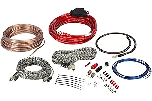 Scosche Install Centric ICAK44 True 4 Gauge Hybrid OFC 4-Channel High Current Amplifier Wiring Kit Complete Car Amp Kit Twist