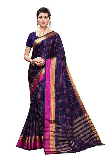 Women Cotton Silk saree SDPL-RIMI CHECKS