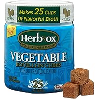 Herb-Ox Vegetable Bouillon Cubes, 3.25 Ounce (Pack of 12)