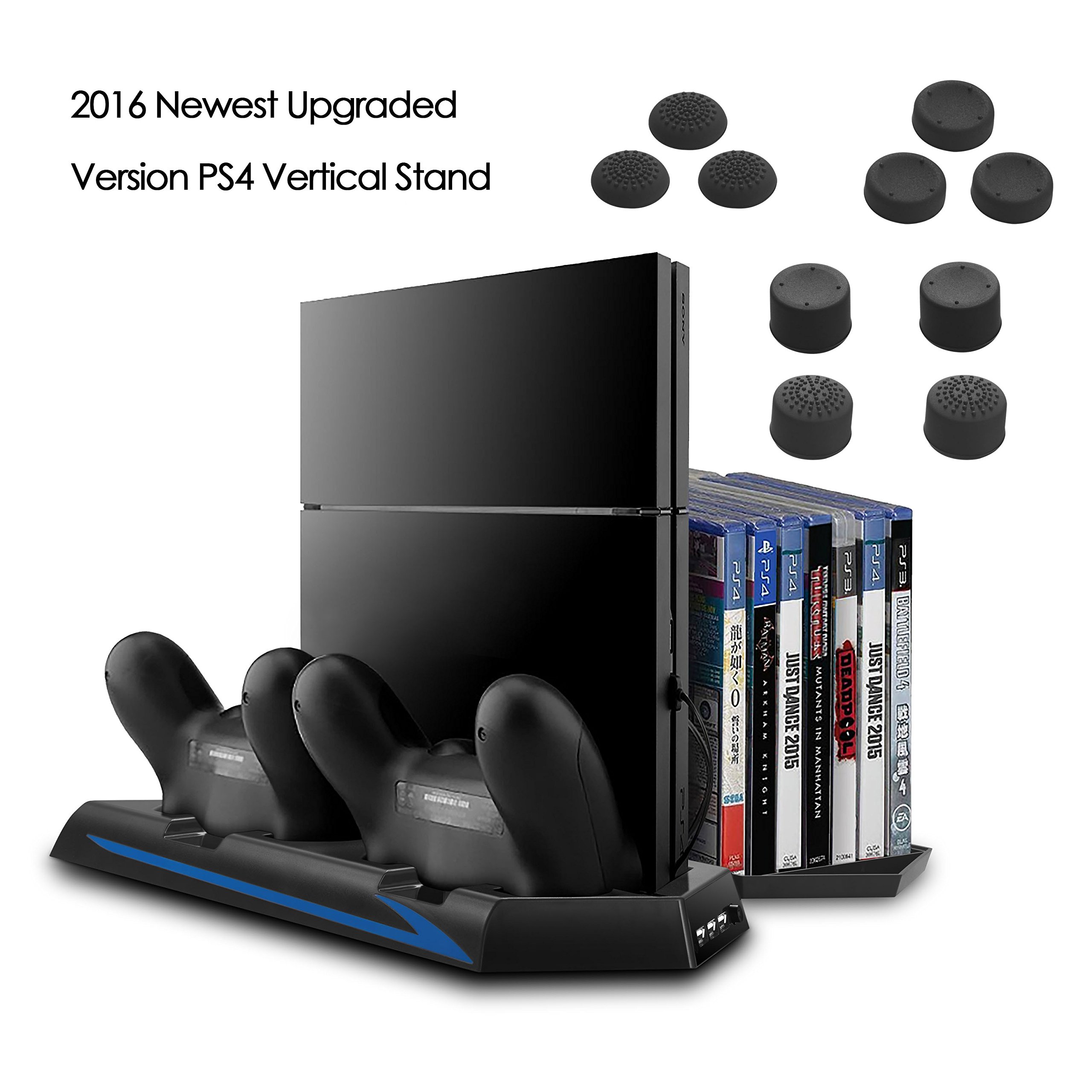 Keten Ps4 Vertical Stand With Cooling Fan Controller Charging Station Game St.. 21 81R 8oFw1GL