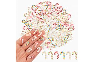 100 Pieces Colorful Tiny Christmas Candy Cane for Dollhouse Micro Resin Decor for Crafts Mini Things for Fairy Garden Micro L