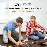 AMBULABO Vinyl Flooring 36pcs 5m² Peel and Stick Dark Brown Wood Planks view 7
