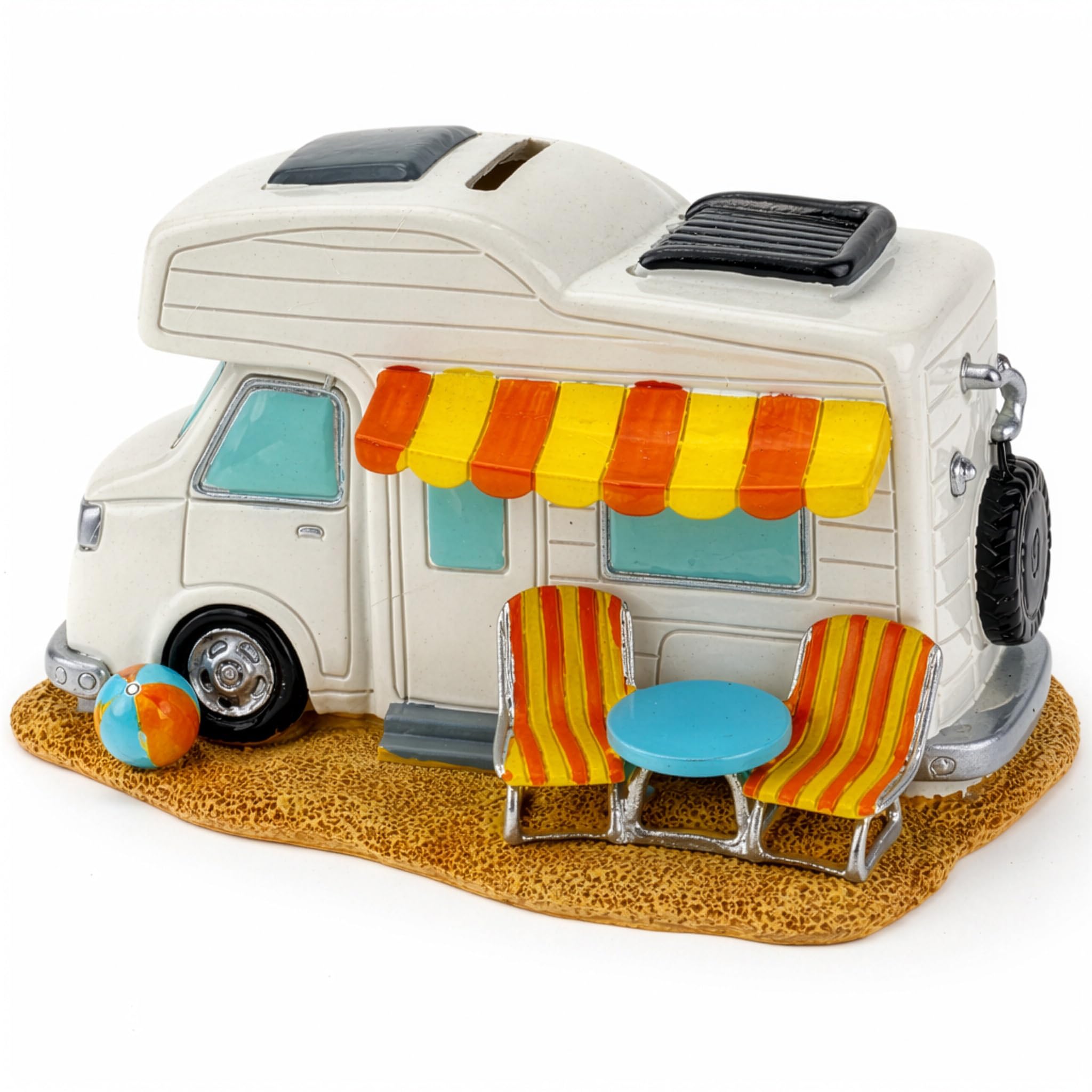 Kremers Schatzkiste 89370 Camper Van Money Box 17 cm Travel Fund Holiday Fund Holiday Piggy Bank