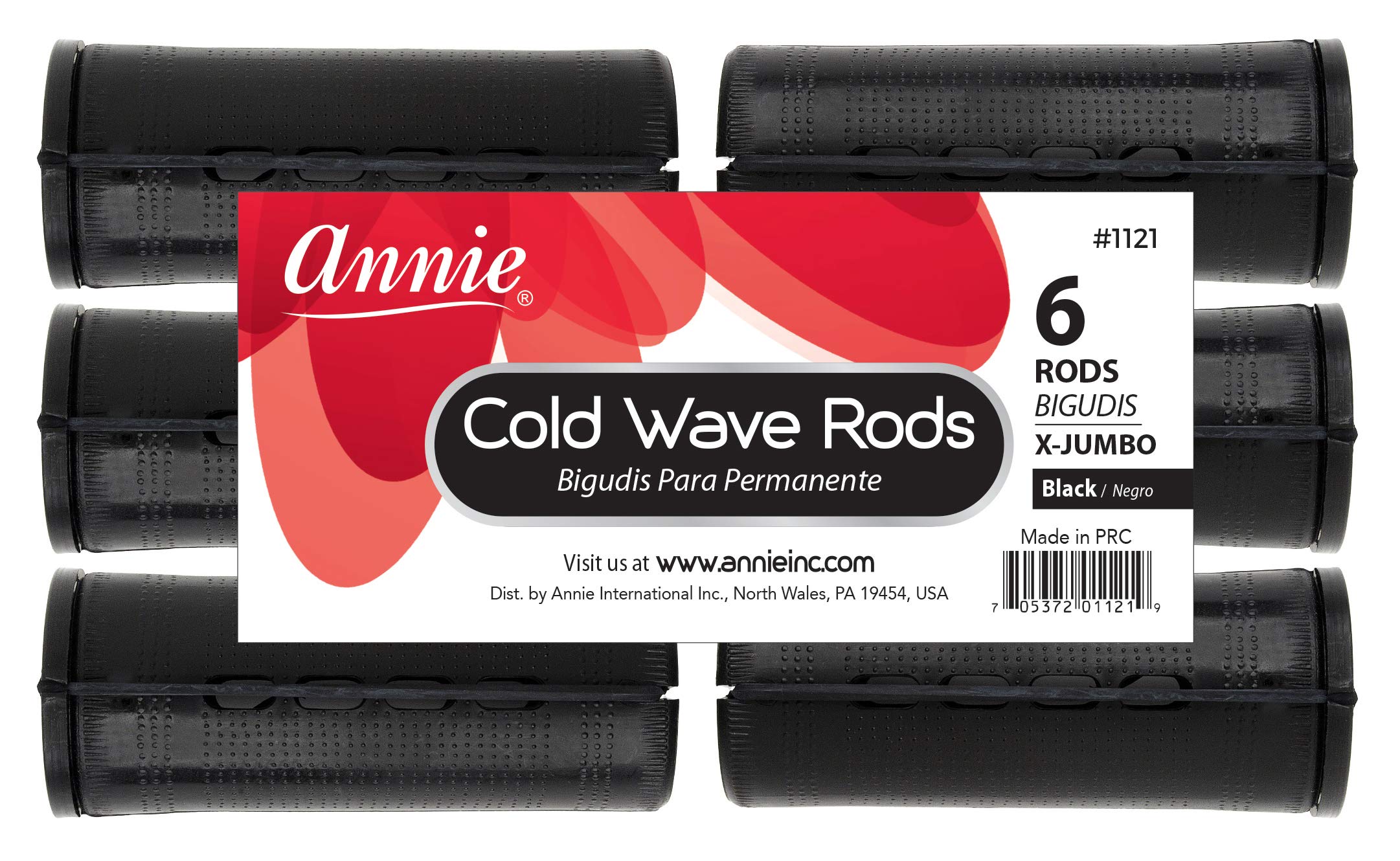 Photo 1 of 3 Packs of Annie Cold Wave Rods (Xtra Jumbo) #1121 6Pcs/Pack