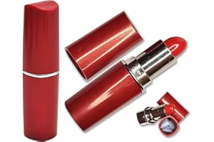 Fake Lipstick Diversion Safe - Secret Stash Compartment | Hide Pills, Money, Jewelry | Keep Valuables Safe in Plain Sight Storage Rave Festival Hiding Container Disguise Women Store Medication Drugs