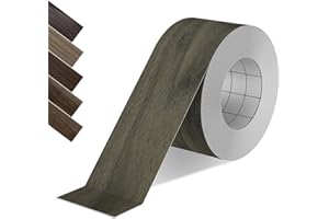ZYJT Wood Tape, 2.4 inch X 15ft Self Adhesive Silver Walnut Grain Repair Patch for Tables, Chairs, Baseboards, Doors, Windows, Floors, Handicraft DIY.
