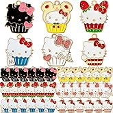 Anjulery 36 Pieces Enamel Cat Charms for Jewelry Making - Cute Kitty Charm for Bracelets Earrings Pendants Necklaces Crafts (36Pcs K6A)