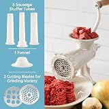 CucinaPro Meat Grinder with Tabletop Clamp - Cast Iron & 3 Disks view 2