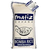 Matiz España Bomba Paella Rice from Spain (2.2 lbs.) Firm, Natural Spanish Grain | Round, Medium Short | Risotto and…
