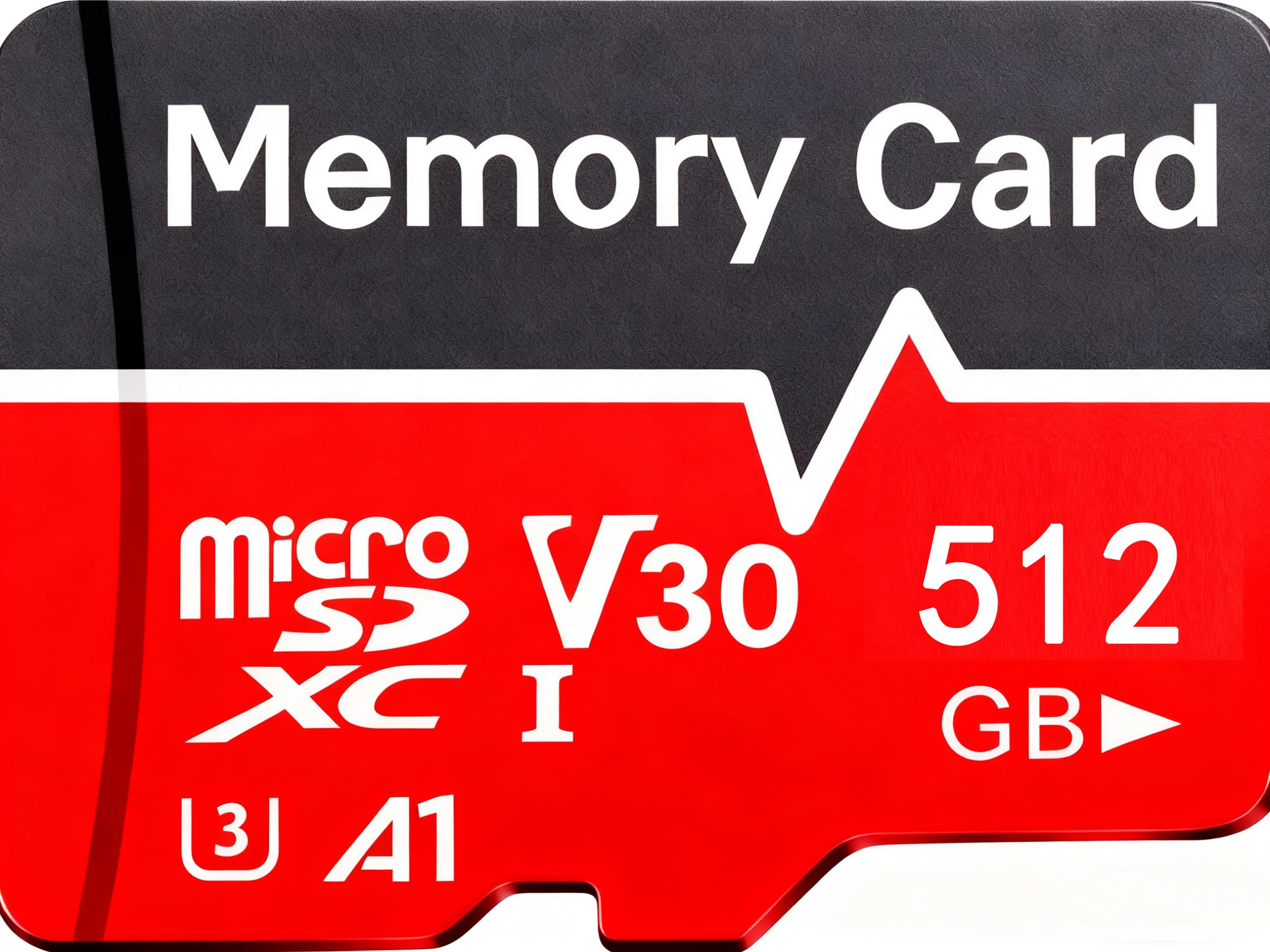 Photo 1 of 512GB Micro TF Memory Card U3 V30, High Speed Class 10 with SD Adapter for Camera, Security System, GoPro, Action Cam, Dash Cam, Drone, Tablet (512GB)